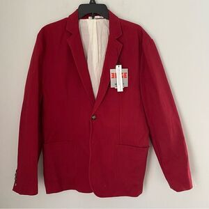 Edge by WD NY Men’s Cotton Chili Pepper Color 2 Button Sports Blazer Jacket L